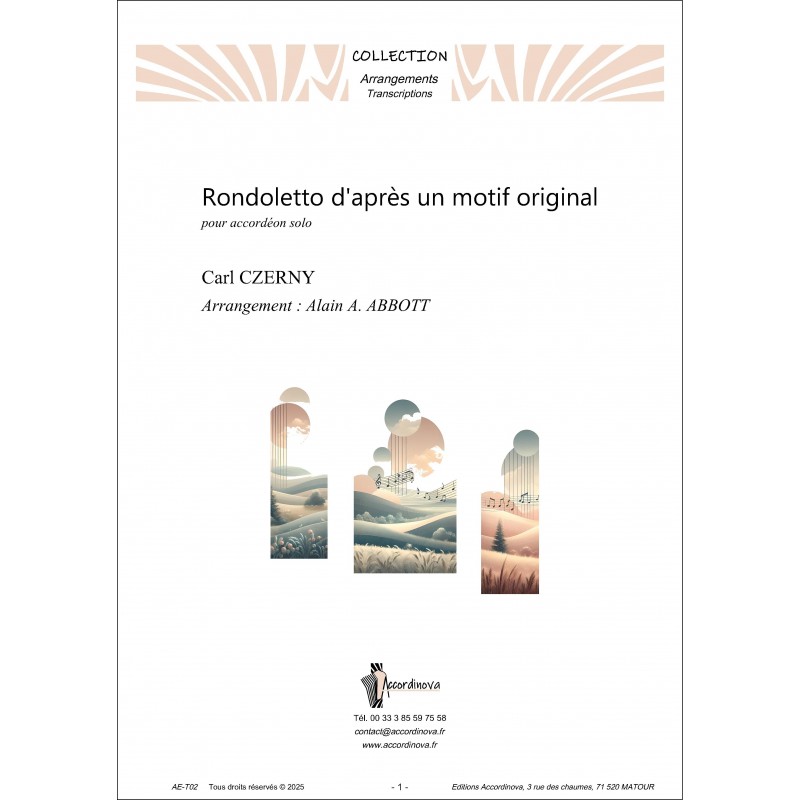 Rondoletto d'après un motif original Rondoletto d'après un motif original