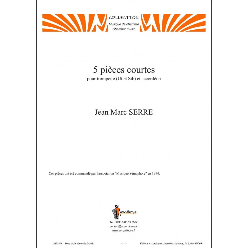 5 pièces courtes