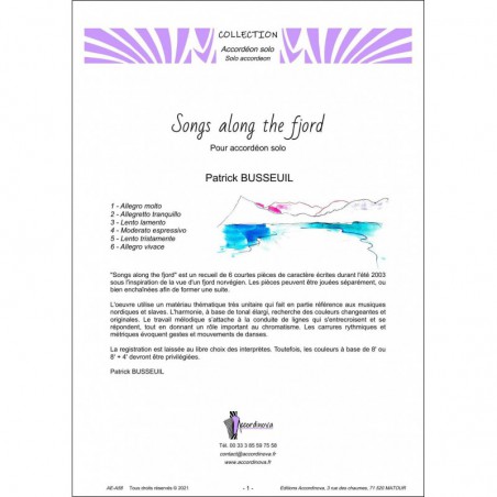 Songs along the fjord