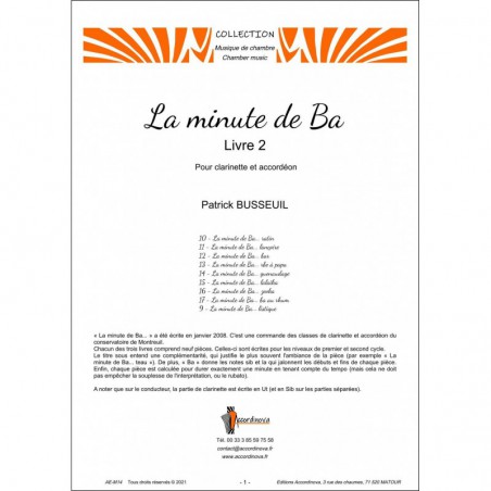 La minute Ba - Livre 2