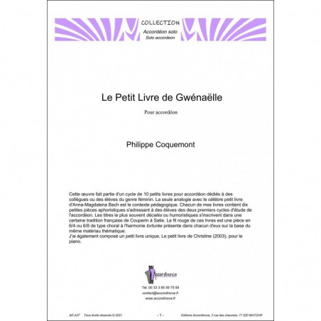 Le petit livre de Gwénaëlle