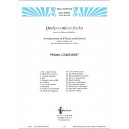 Quelques pièces faciles