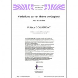Variations sur un thème de Gagliardi