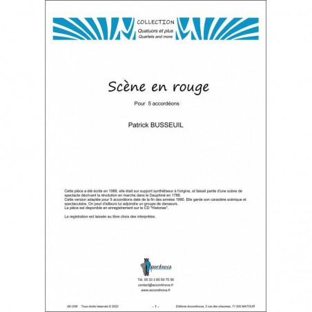 Scène en rouge