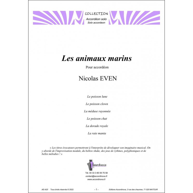 Les animaux marins