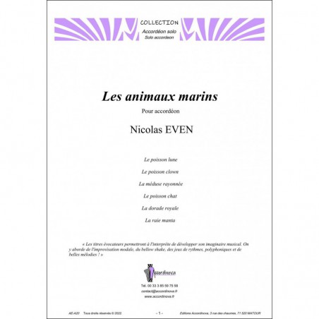 Les animaux marins