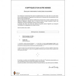 4 diptyques d'un autre monde - diptyque 1 flute accordéon