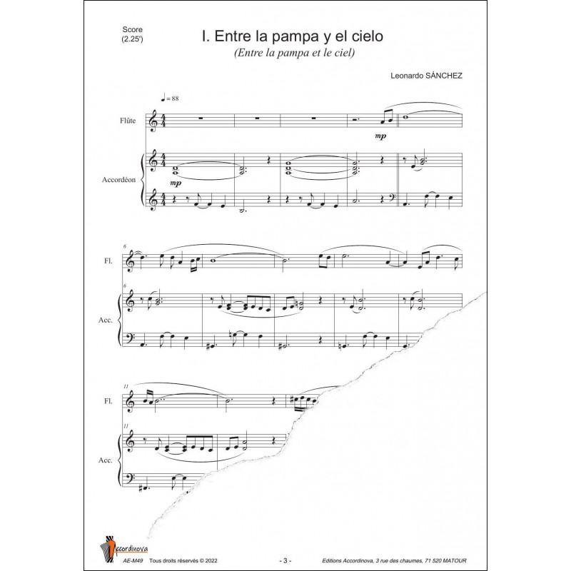 4 diptyques d'un autre monde - diptyque 1 flute accordéon