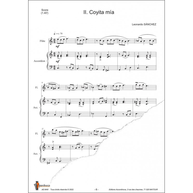 4 diptyques d'un autre monde - diptyque 1 flute accordéon