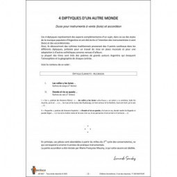 4 diptyques d'un autre monde - diptyque 3 clarinette accordéon