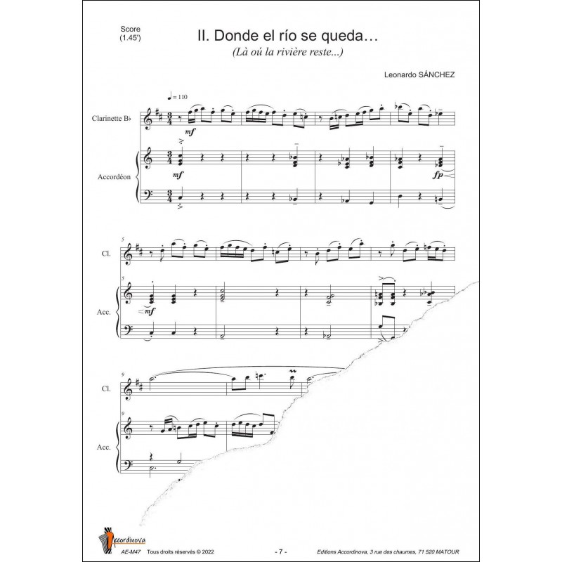 4 diptyques d'un autre monde - diptyque 3 clarinette accordéon
