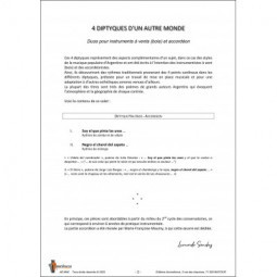 4 diptyques d'un autre monde - diptyque 2 hautbois accordéon