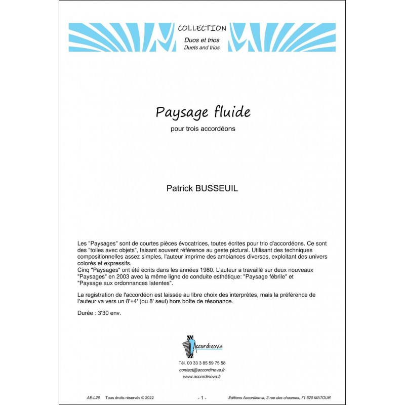 Paysage fluide