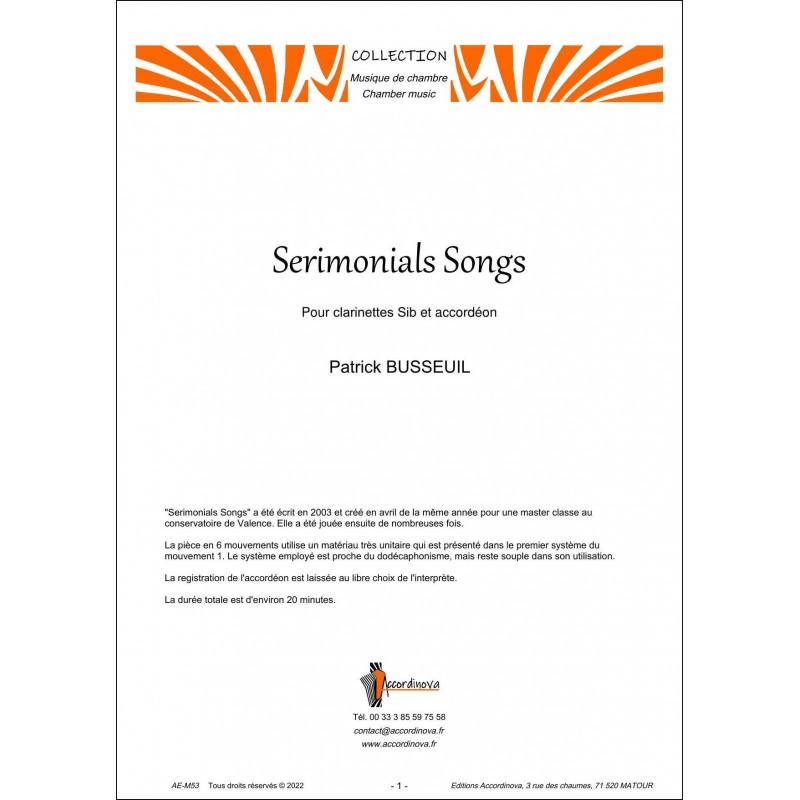 Serimonials Songs