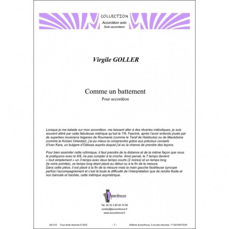 Comme un battement