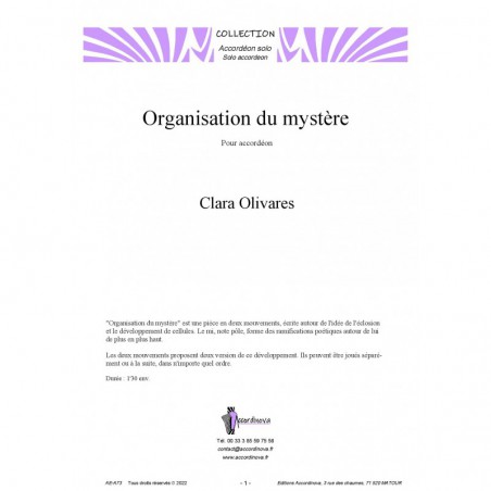 Organisation du mystère