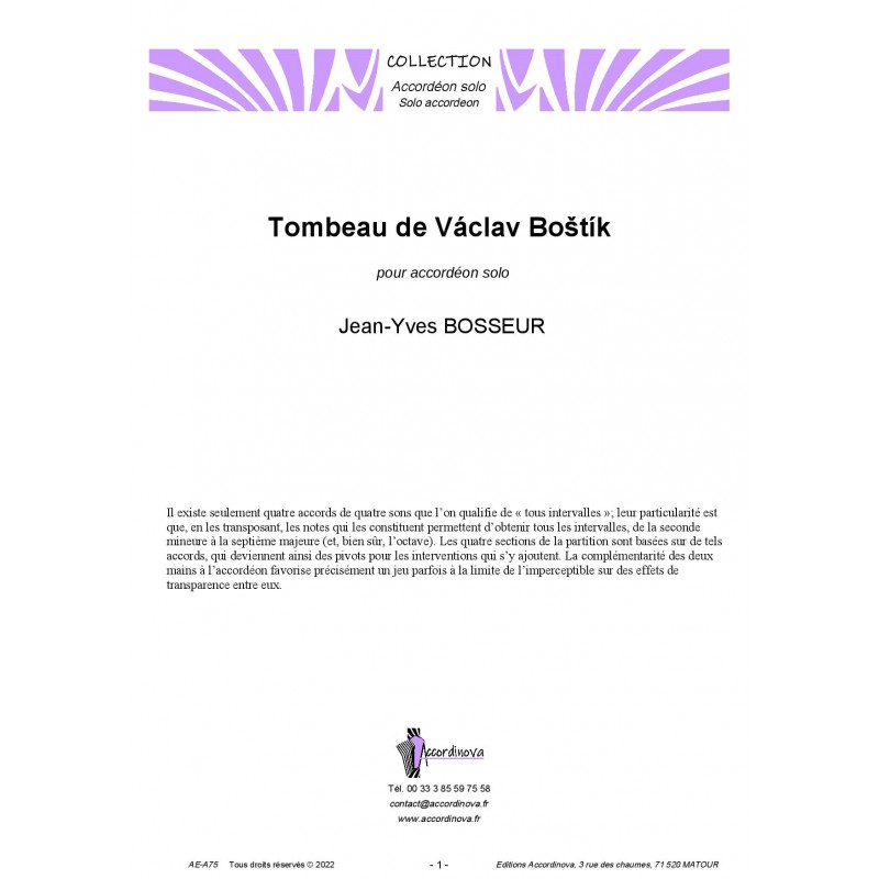 Tombeau de Vaclav Bostik
