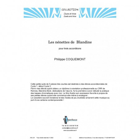 Les nénettes de Blandine