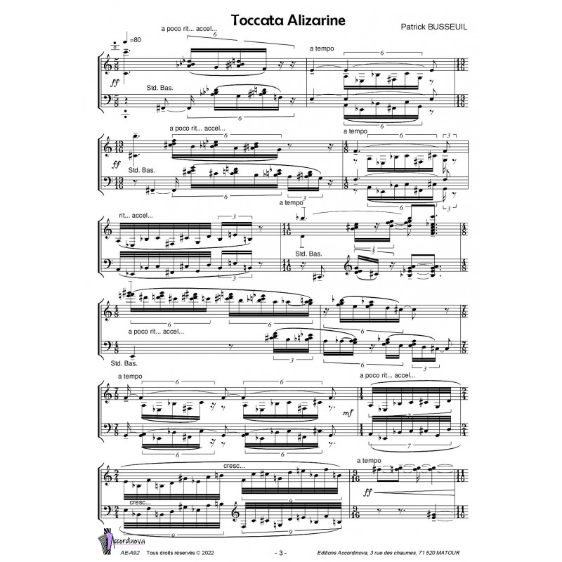 Toccata Alizarine
