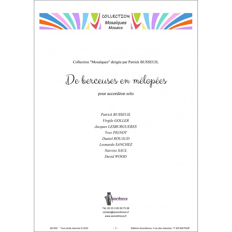 De berceuses en mélopées