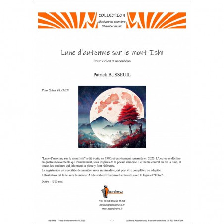 Lune d’automne sur le mont Ishi
