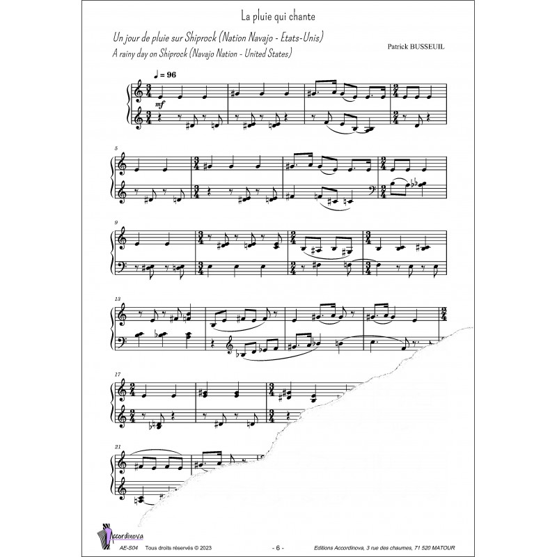 La pluie qui chante