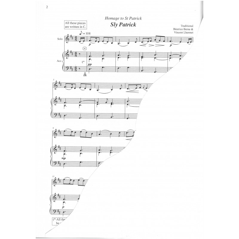 Vents d'Irelande et d'Ailleurs -  20 titres trad' [PARTITION]