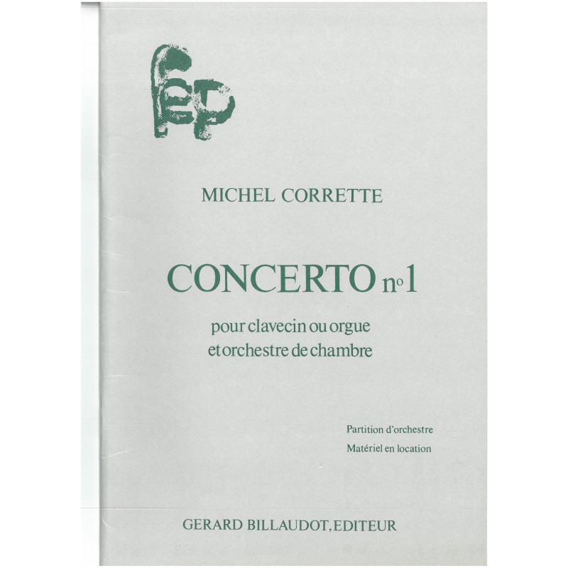 1er Concerto - conducteur et matériel