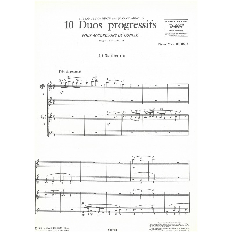 10 Duos Progressifs