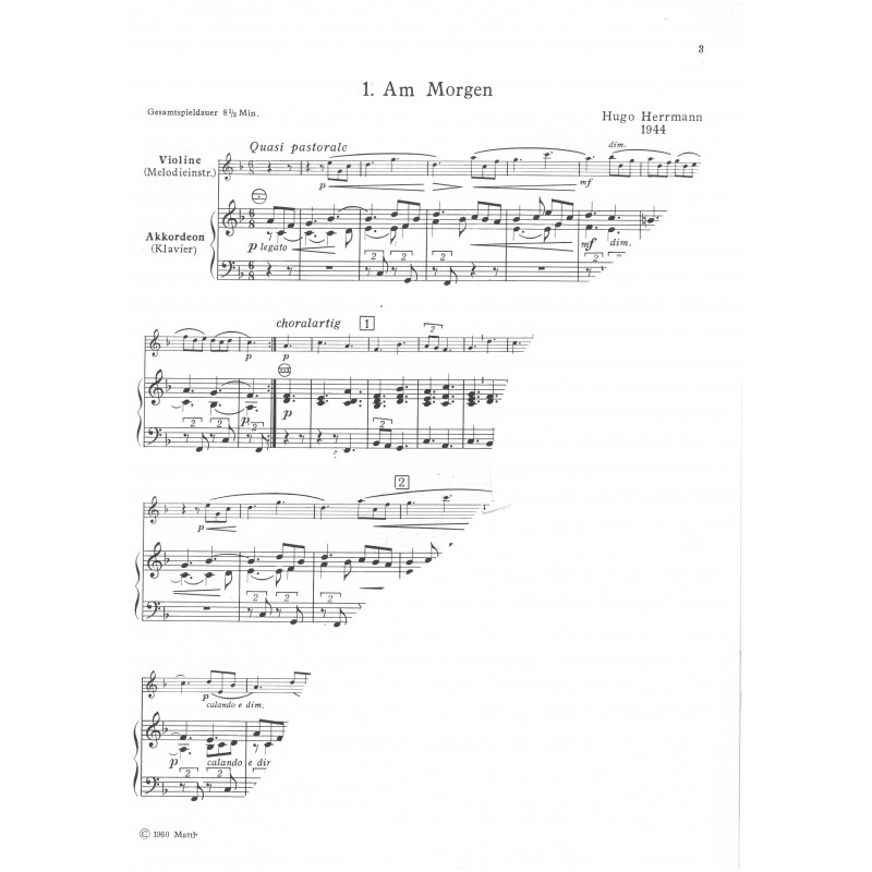 Häusliche Musik - Musique Intime