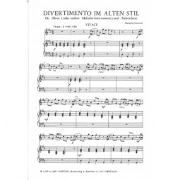Divertimento Im Alten Stil (Divertimento dans le Style Ancien)