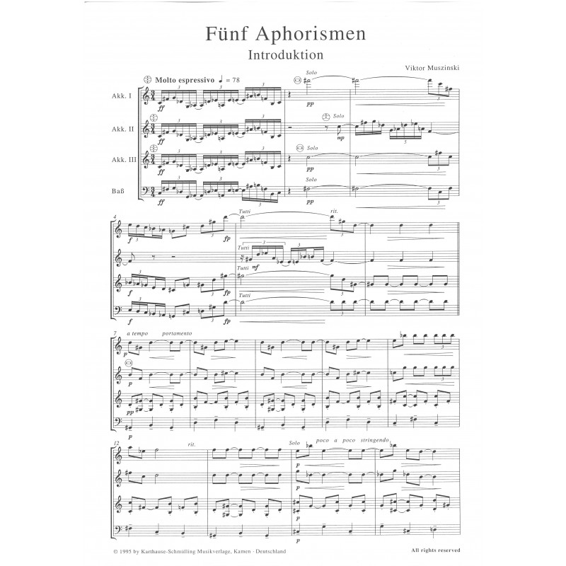 Fünf Aphorismen