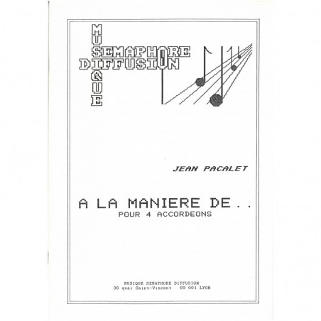 A la manière de...