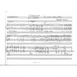 Concerto pour Accordéon - [Réduction Piano]