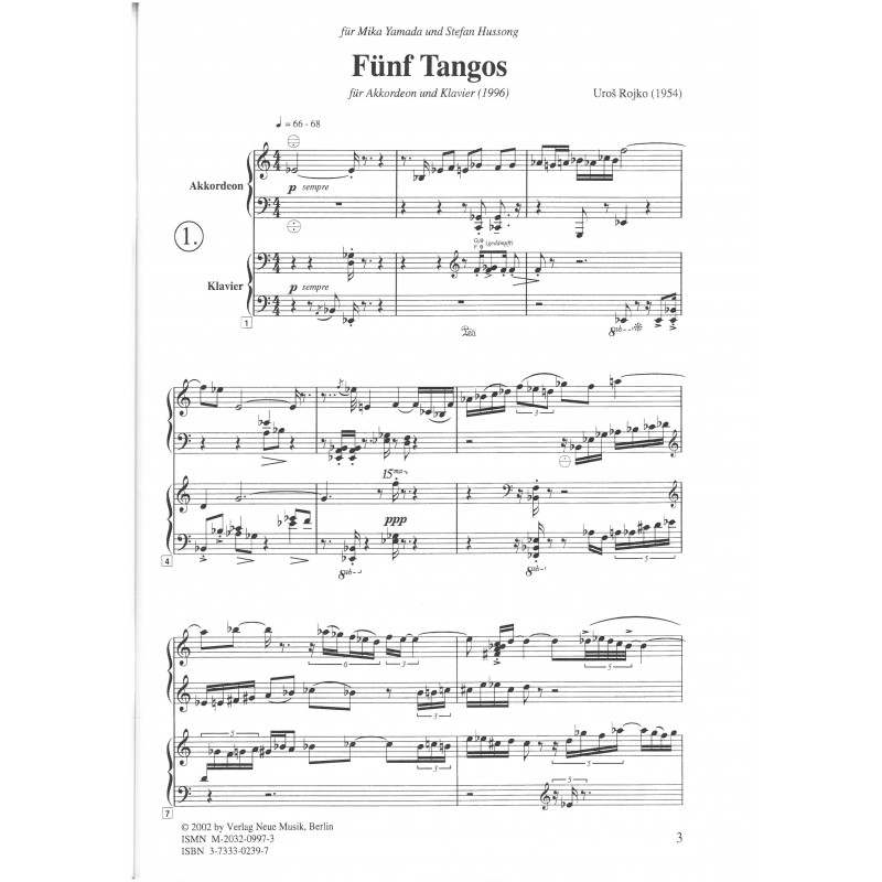 Fünf Tangos (5 Tangos)