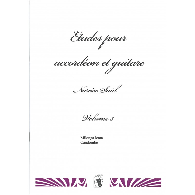 Etudes pour Accordéon et Guitare - Volume 3  Musique Argentine