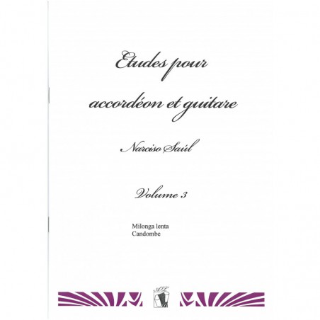 Etudes pour Accordéon et Guitare - Volume 3  Musique Argentine