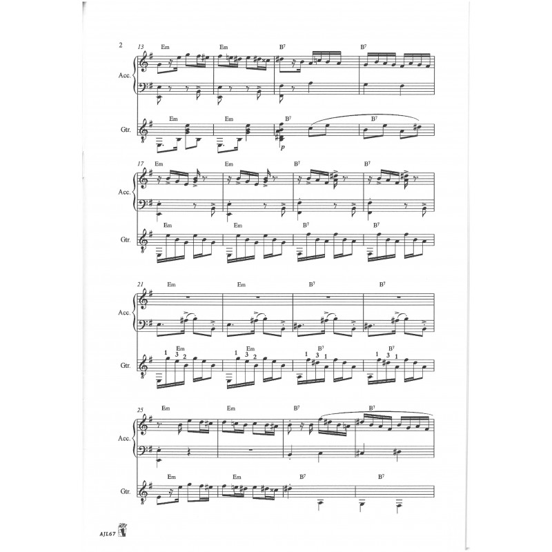Etudes pour Accordéon et Guitare - Volume 5 Musique Argentine