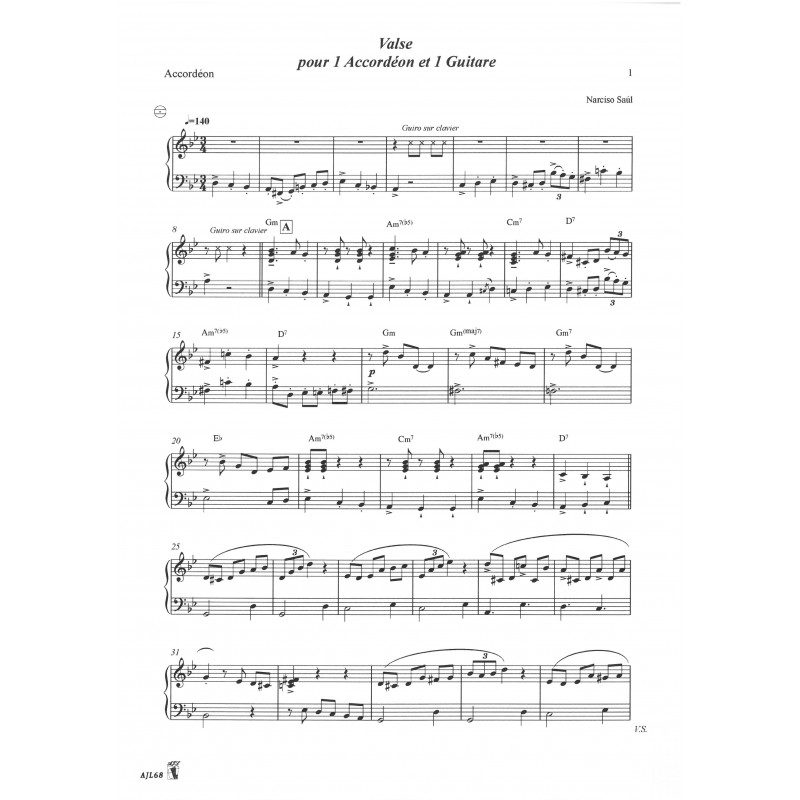 Etudes pour Accordéon et Guitare - Volume 6