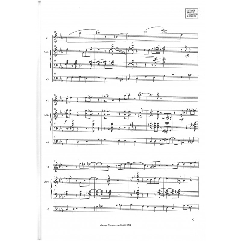 Sur Sept Routes (Pièces en Forme de Jazz)