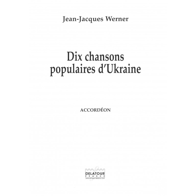 Dix chansons populaires d'Ukraine