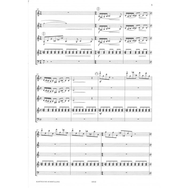 Rondo Capriccioso - Quintette
