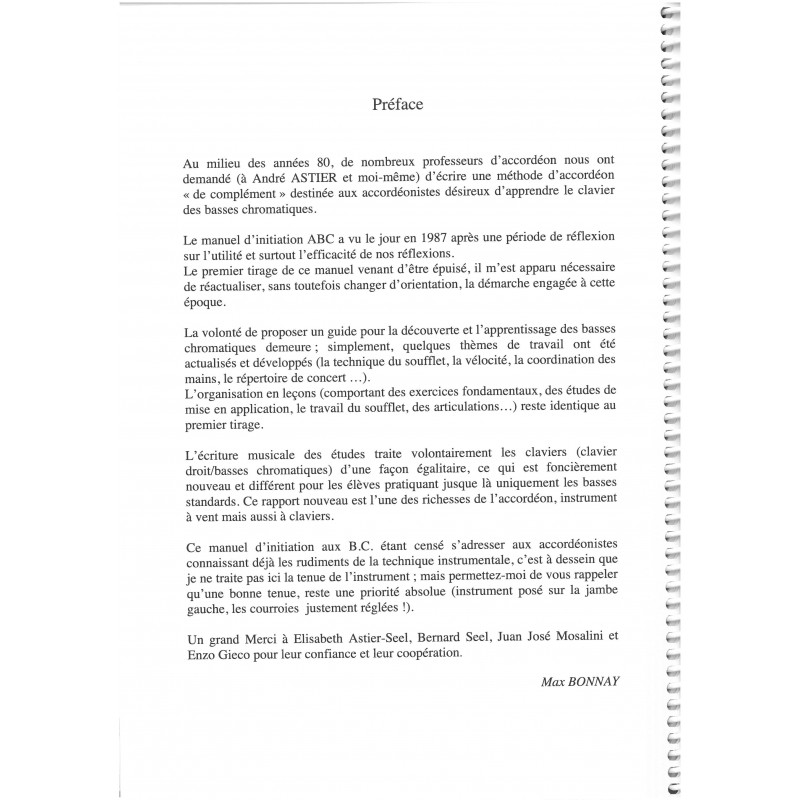 Manuel D'Initiation - Méthode ABC