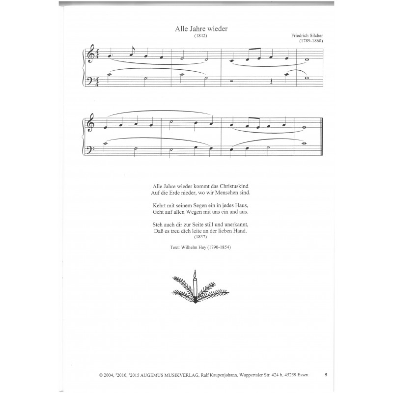 Chants de Noël - Leichte Weihnachtslieder