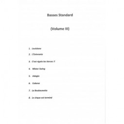 Pièces Pédagogiques [Basses St.] - Volume 3