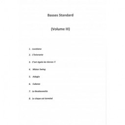 Pièces Pédagogiques [Basses St.] - Volume 3