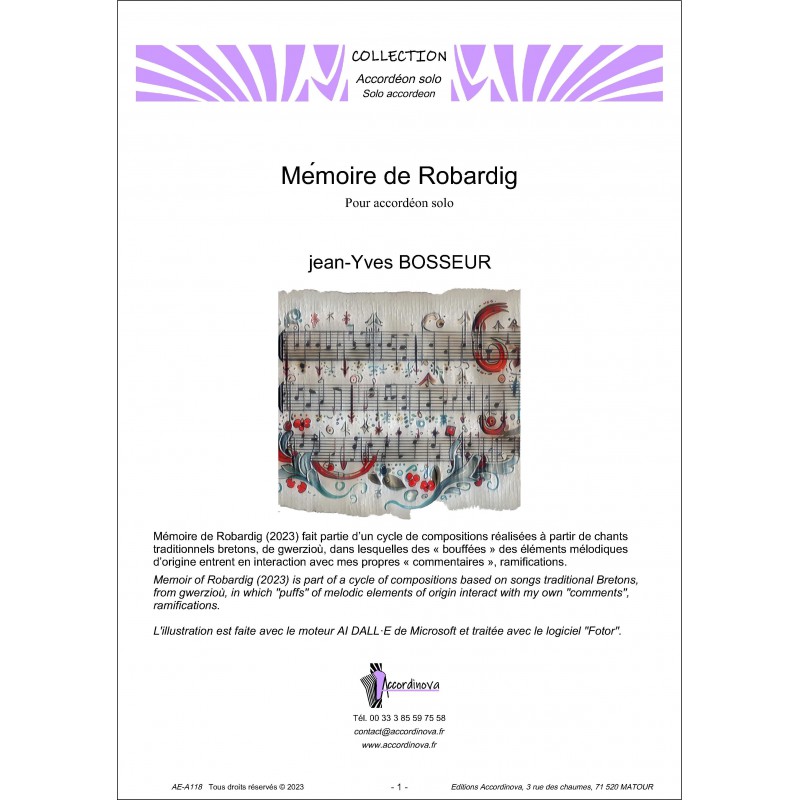 Mémoire de Robardig