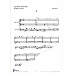 6 pièces modales