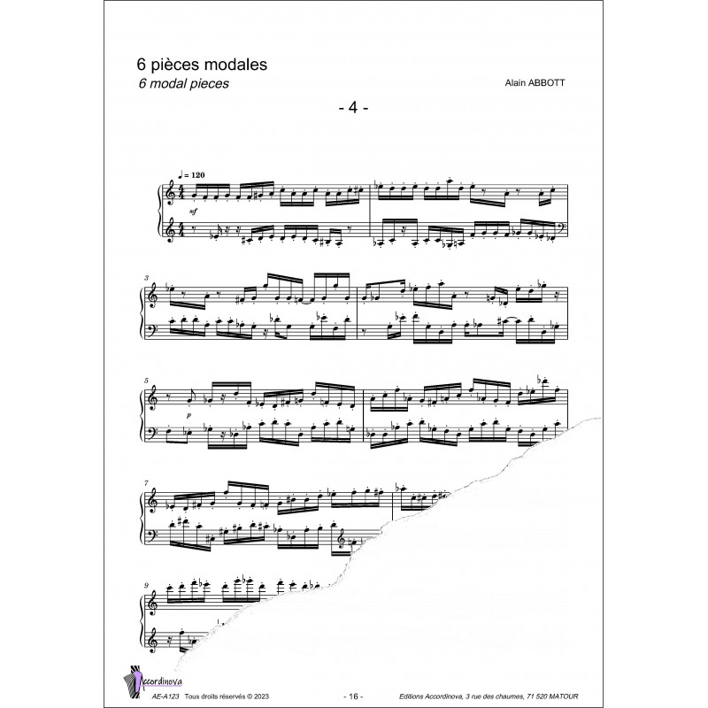 6 pièces modales