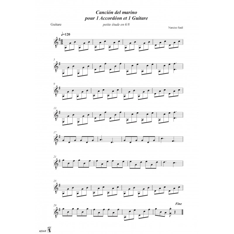Etudes Pour Accordéon Et Guitare Vol 1 -  Musique Argentine
